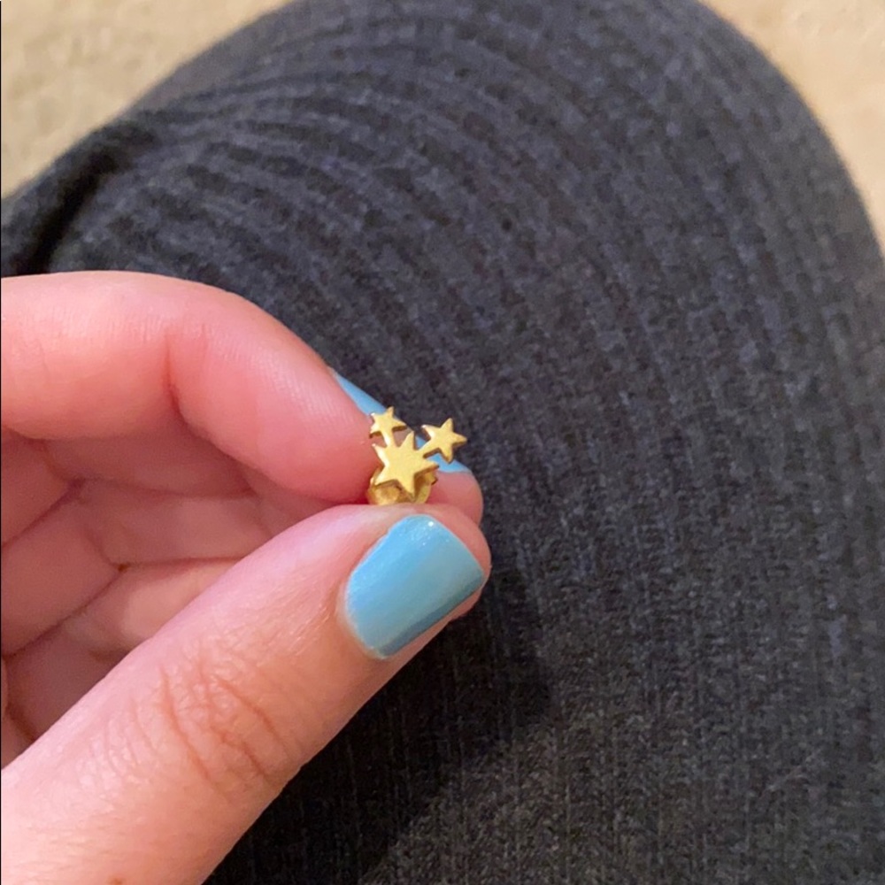 Stainless steel single earring
